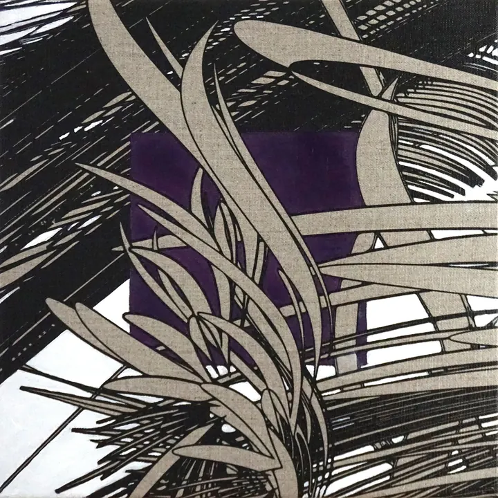 Biomorphic Study 7 Cobalt Violet, 2019
