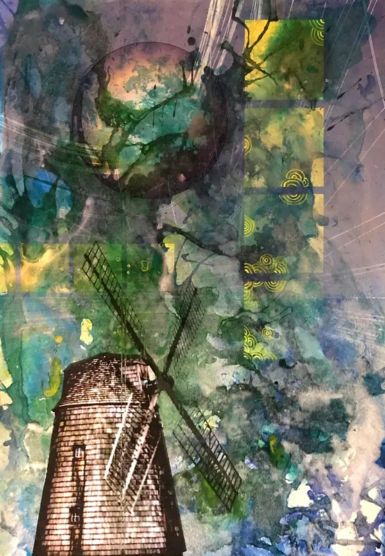 Composition With Windmill No 3, 2011