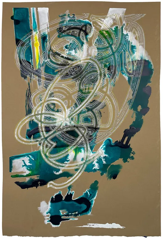 Robot Graffiti Cyan, 2022