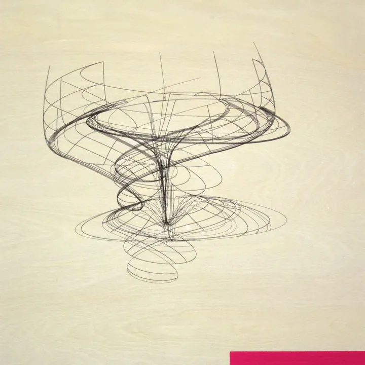 Wireframe With Magenta Rectangle, 2013