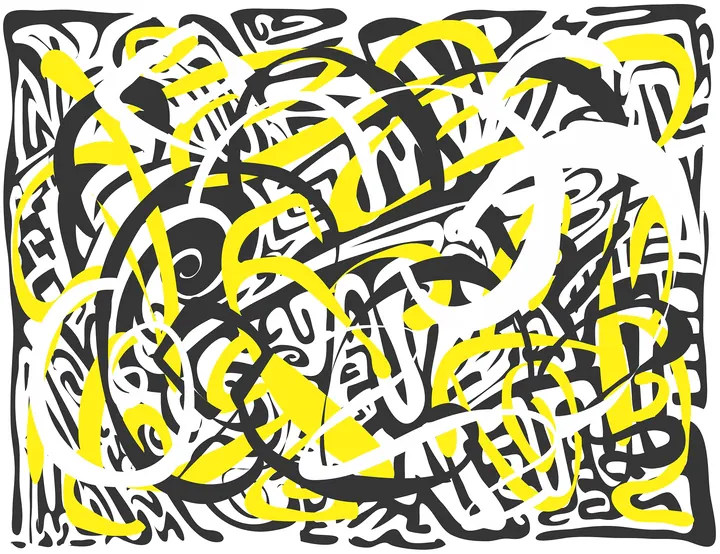 Yellow Black & White#1, 2007