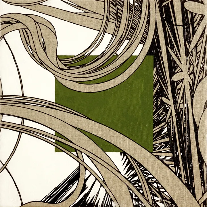Biomorphic Study 8 Green Gold, 2019