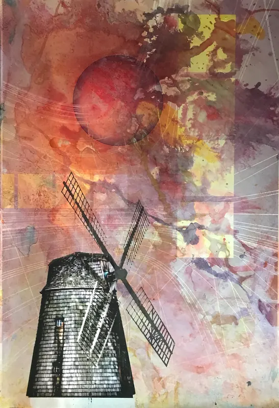 Composition With Windmill No 2, 2011