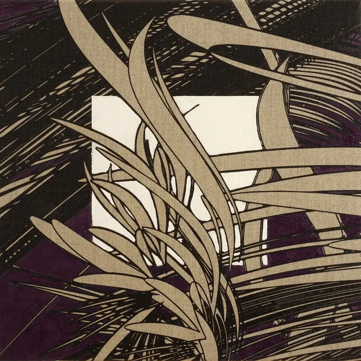 Inverse Biomorphic Study 7 Cobalt Violet, 2019