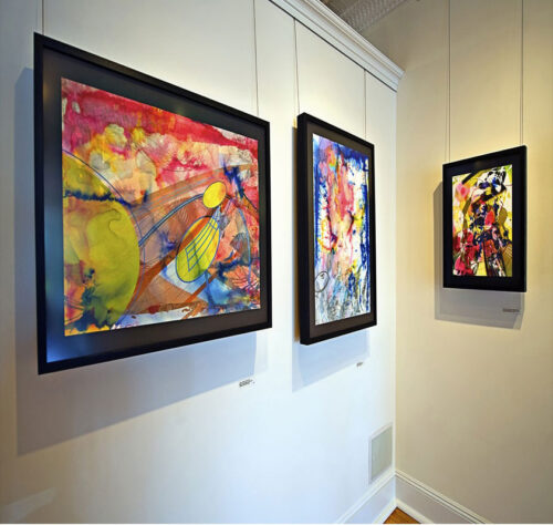 Colin Goldberg - 2011 Solo Exhibition - Techspressionism - 4 North Main Gallery, Southampton NY. Works on Paper.