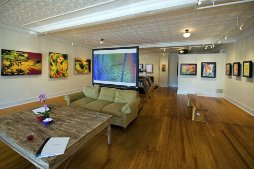 Colin Goldberg - 2011 Solo Exhibition - Techspressionism - 4 North Main Gallery, Southampton NY. Installation View.