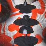 Colin Goldberg, New Plastic Shodo #8, 2013. Sumi ink, acrylic and pigment on Kinwashi paper, 12.25 x 17.75