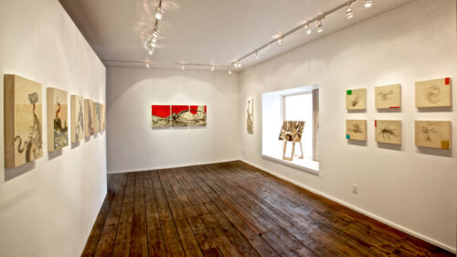 Colin Goldberg - Improbable Forms at Art Sites Gallery : Installation View. Photograph by Jeff Heatley.