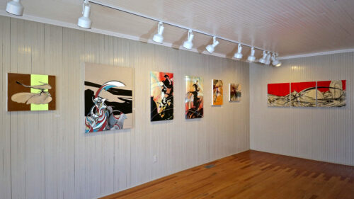 Colin Goldberg, North Fork Modernism Exhibition at the South Street Gallery, Greenport NY. Installation view.