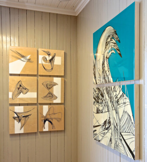 Colin Goldberg, North Fork Modernism Exhibition at the South Street Gallery, Greenport NY. Installation view.