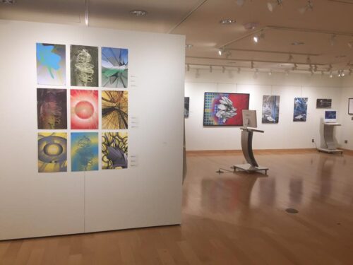Colin Goldberg, History of the Future at Farmingdale State College 2016. Installation view.