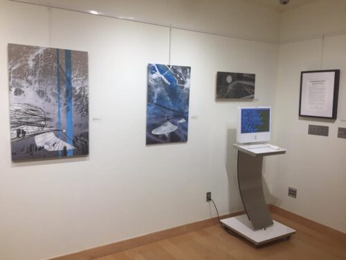 Colin Goldberg, History of the Future at Farmingdale State College 2016. Installation view.