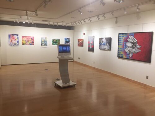 Colin Goldberg, History of the Future at Farmingdale State College 2016. Installation view.