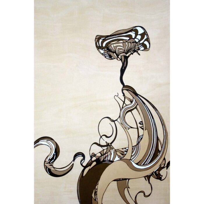 Colin Goldberg, Hana, 2013. Gouache and pigment with liquid polymer on birch panel. 18 x 12 inches.