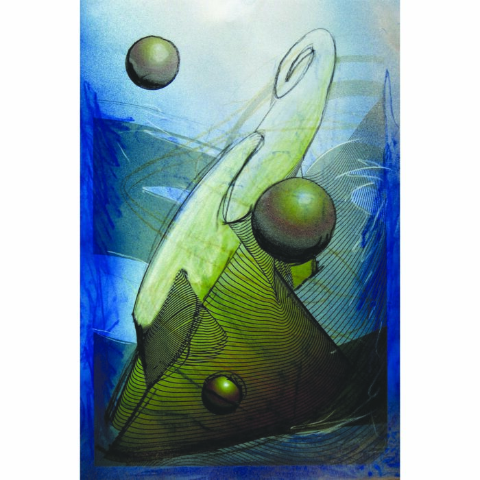Colin Goldberg, Bishop, 2005. Latex glaze, pastel and pigment on paper, 13 x 19 inches.