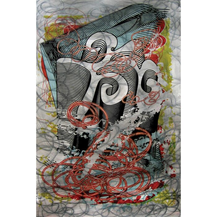Lotus, 2005. Latex glaze, graphite and pigment on paper, 13 x 19 inches. Private collection, New York.