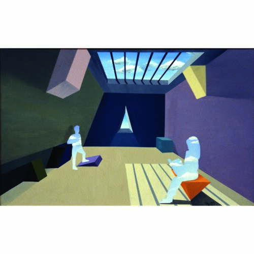Colin Goldberg, Sky People, 1989. Acrylic on canvas, 36 x 60 inches. Private collection, Southampton, NY.