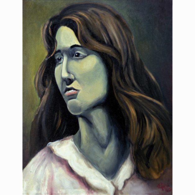 Green Woman, 1992. Oil on canvas,18 x 24 inches.