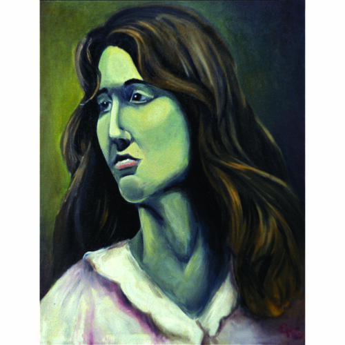 Colin Goldberg, Green Woman, 1992. Oil on canvas,18 x 24 inches.