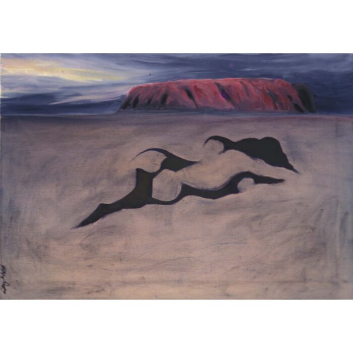 Colin Goldberg, Outback Nude, 1994. Oil on canvas, 36 x 48 inches. Private collection, New York.