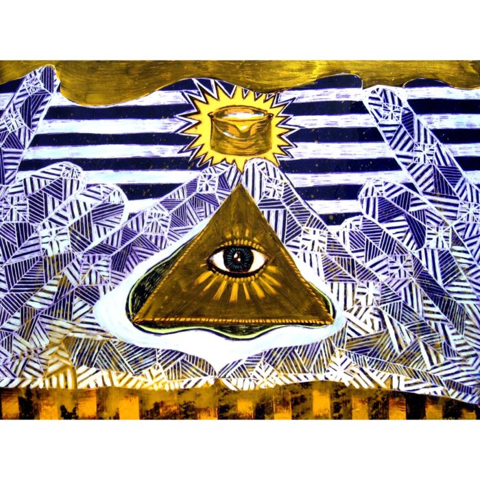 Colin Goldberg, I.L.U. Twice (Work), 2007. Acrylic, pigment and liquid polymer on canvas, 36 x 48