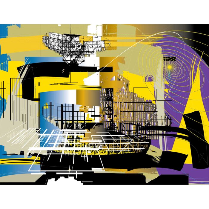 Thoughtwaves Abstract Art Print by Colin Goldberg - Metagraph Series