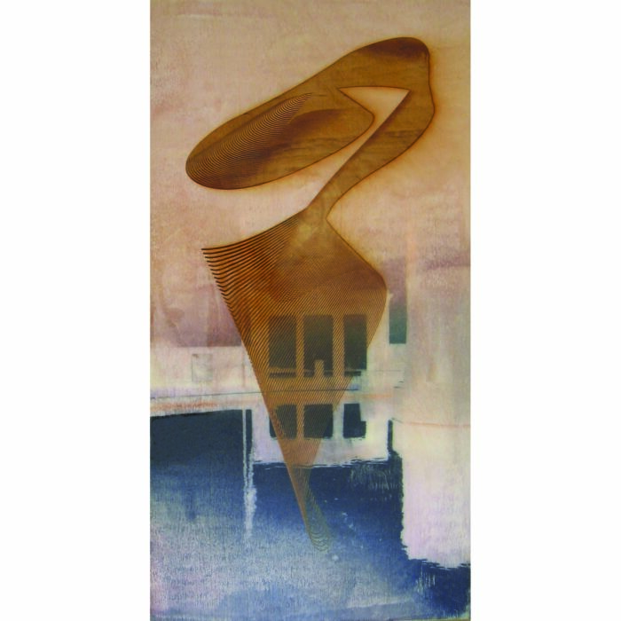 Colin Goldberg, Agawam, 2006. Laser-etched wood panel with pigment and liquid polymer, 12 x 24 inches.