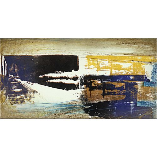 Colin Goldberg, Double Susquehanna Study, 1994. Silkscreen ink and pastel on paper, 14 x 24 inches.