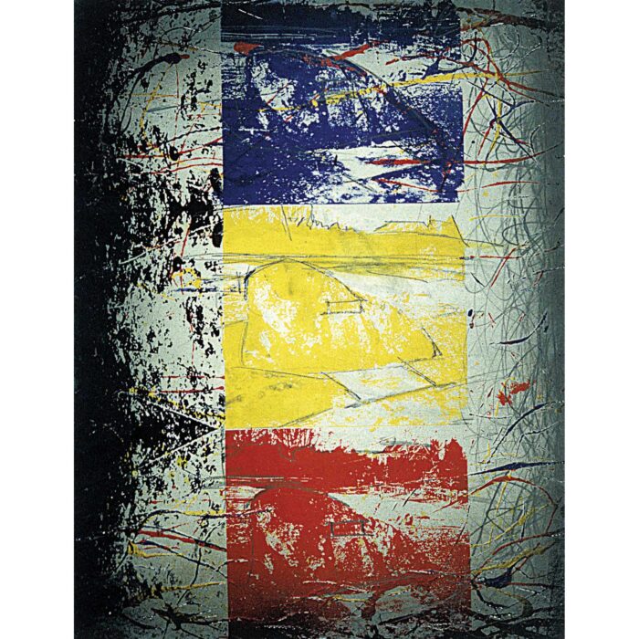 Colin Goldberg, In Process, 1994. Silkscreen ink, graphite and enamel on paper, 18 x 24 inches.