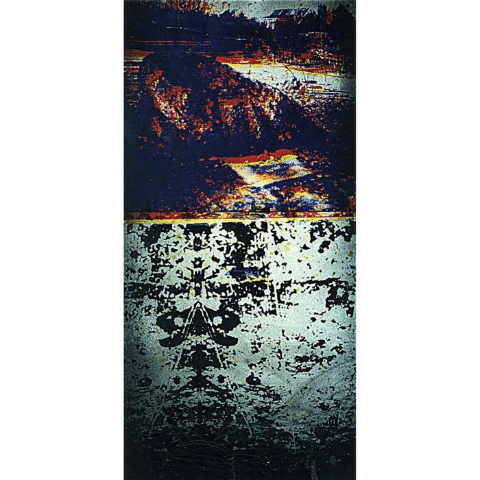 Process And Progress, 1994. Silkscreen ink, graphite and enamel on paper, 12 x 24 inches.