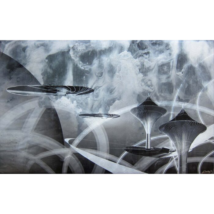 Colin Goldberg, Access Control, 2011. Acrylic, pigment and spray enamel on canvas, 32 x 20 inches. Private collection, New York.