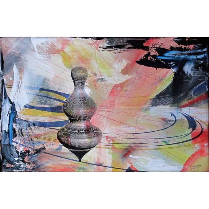 Chronos, 2012. Oil and pigment on canvas, 17 x 11 inches. Private collection, Southampton NY