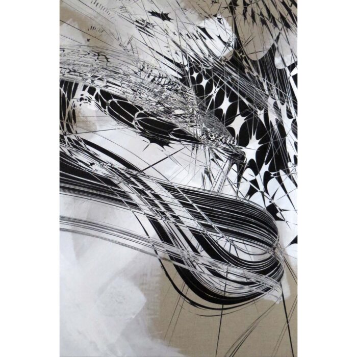 Colin Goldberg, 623 Variation #1, 2014. Acrylic, pearlescent latex glaze and pigment on linen. 48 x 32 inches.