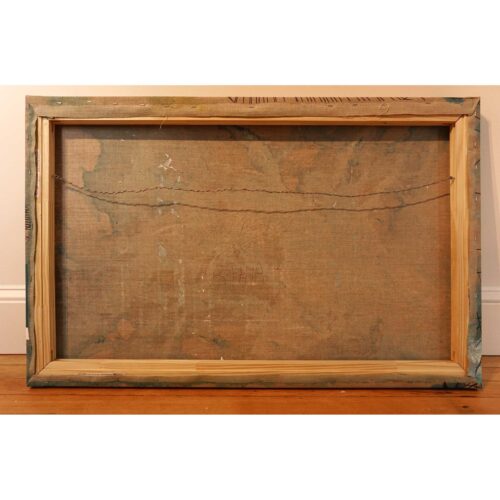 Bahia, 2018. India ink, acrylic and pigment on linen. 24 x 38 inches.