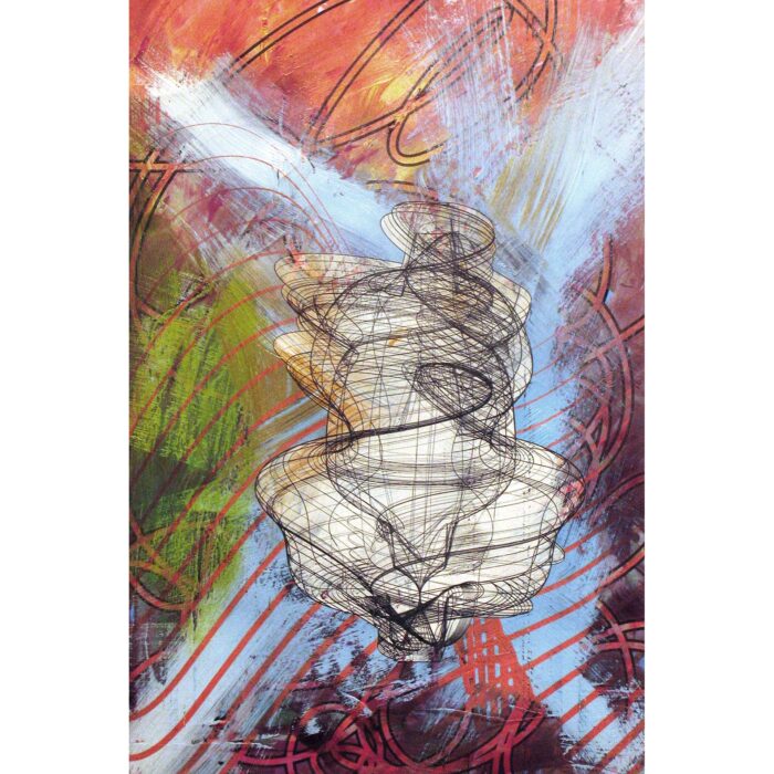 Colin Goldberg, Rotation, 2007. Acrylic and pigment on paper, 13 x 19 inches.