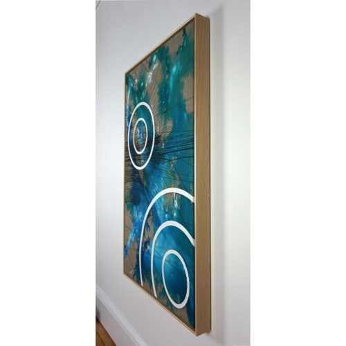 Colin Goldberg, Go, 2018. Oil, India ink and pigment on linen. 38 x 24 inches.