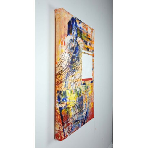 Colin Goldberg, Koma, 2019. Acrylic and pigment on canvas. 24x16 inches.