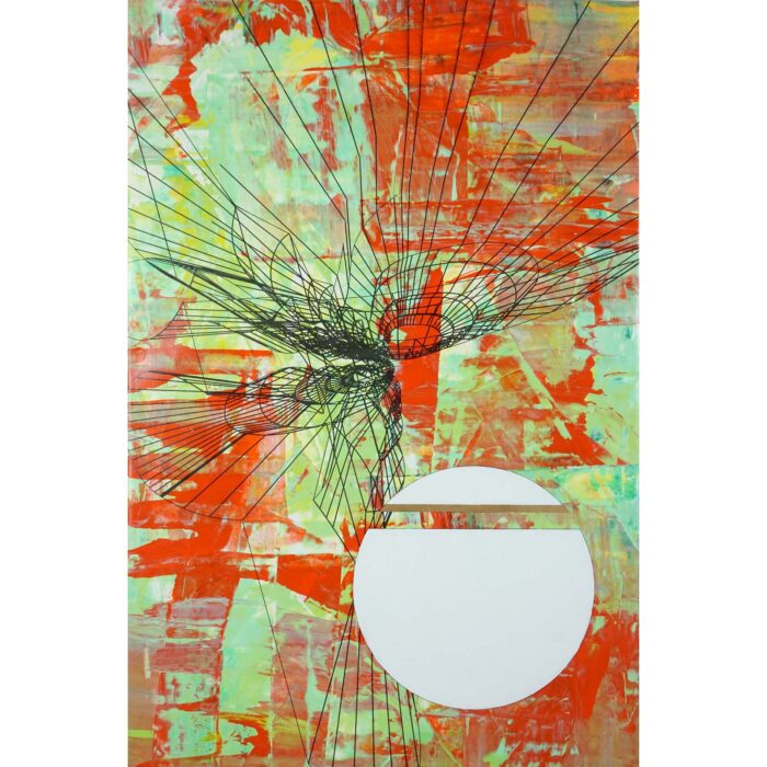 Colin Goldberg, Koma #2, 2019. Acrylic and pigment on canvas. 24x16 inches.