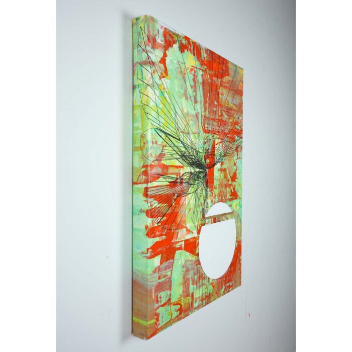 Colin Goldberg, Koma #2, 2019. Acrylic and pigment on canvas. 24x16 inches.