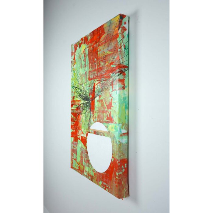 Colin Goldberg, Koma #2, 2019. Acrylic and pigment on canvas. 24x16 inches.