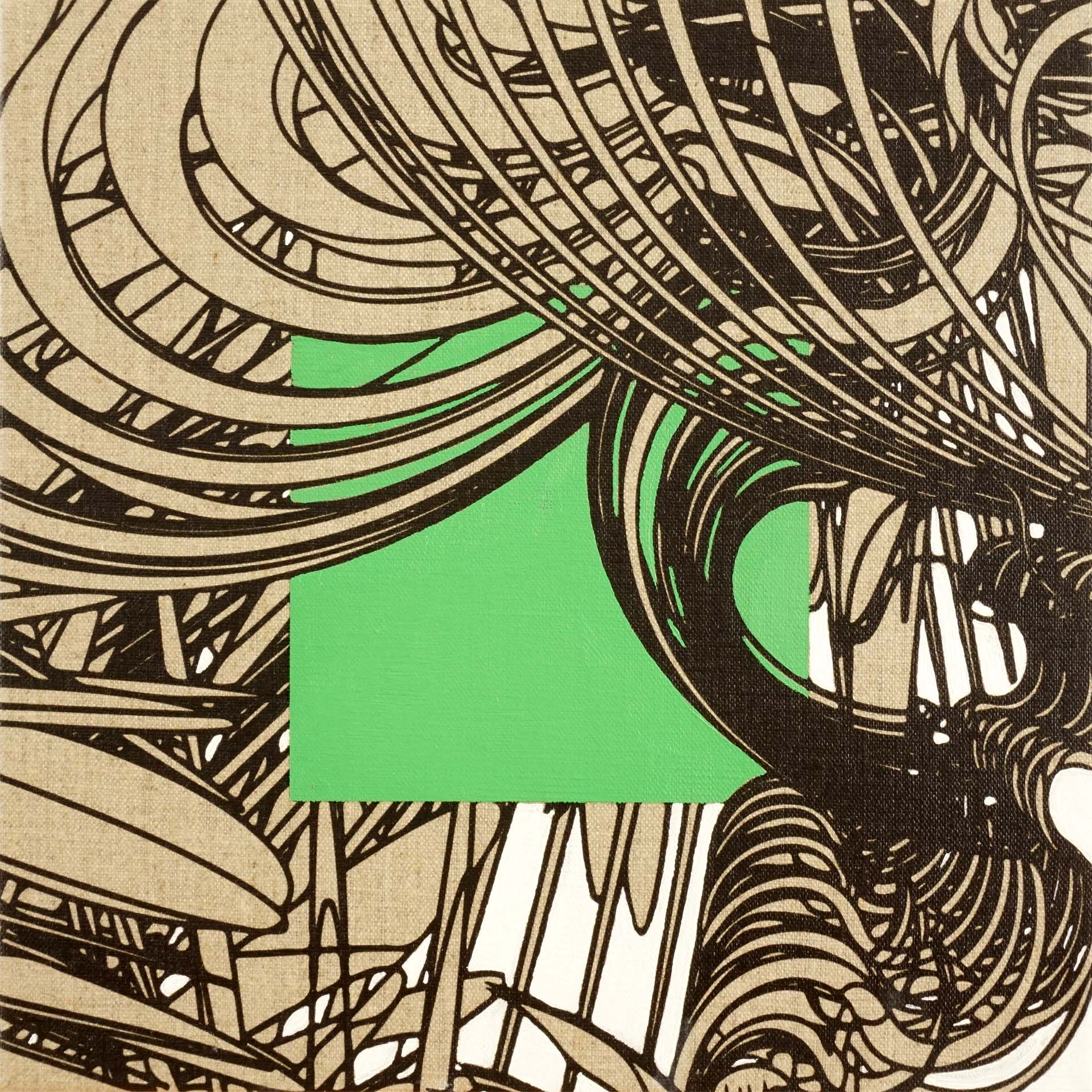 Colin Goldberg, Biomorphic Study #4 (Cobalt Titanate Green)