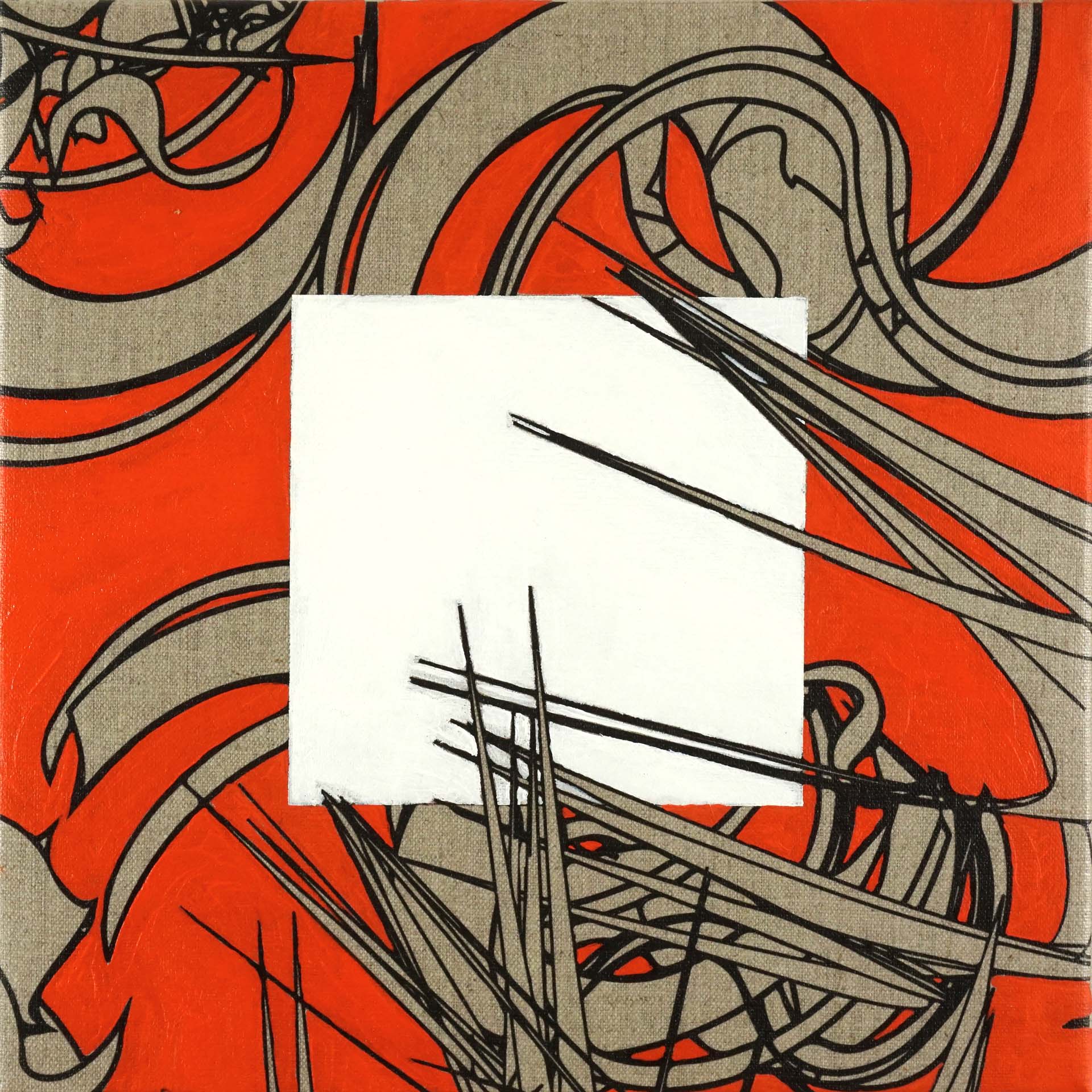 Colin Goldberg, Inverse Biomorphic Study #1 (Mono Azo Orange)