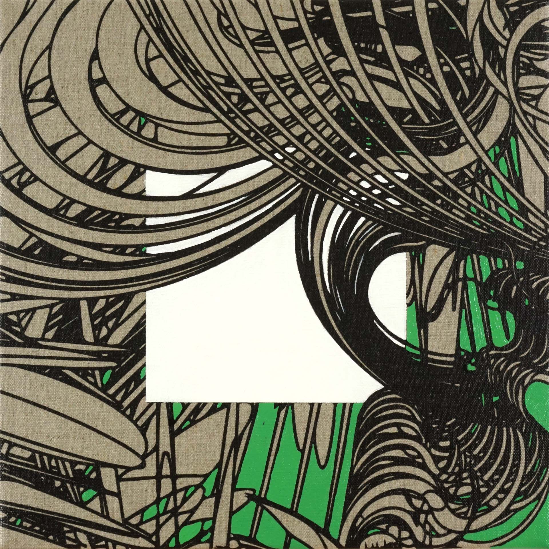 Colin Goldberg, Inverse Biomorphic Study #4 (Cobalt Titanate Green)