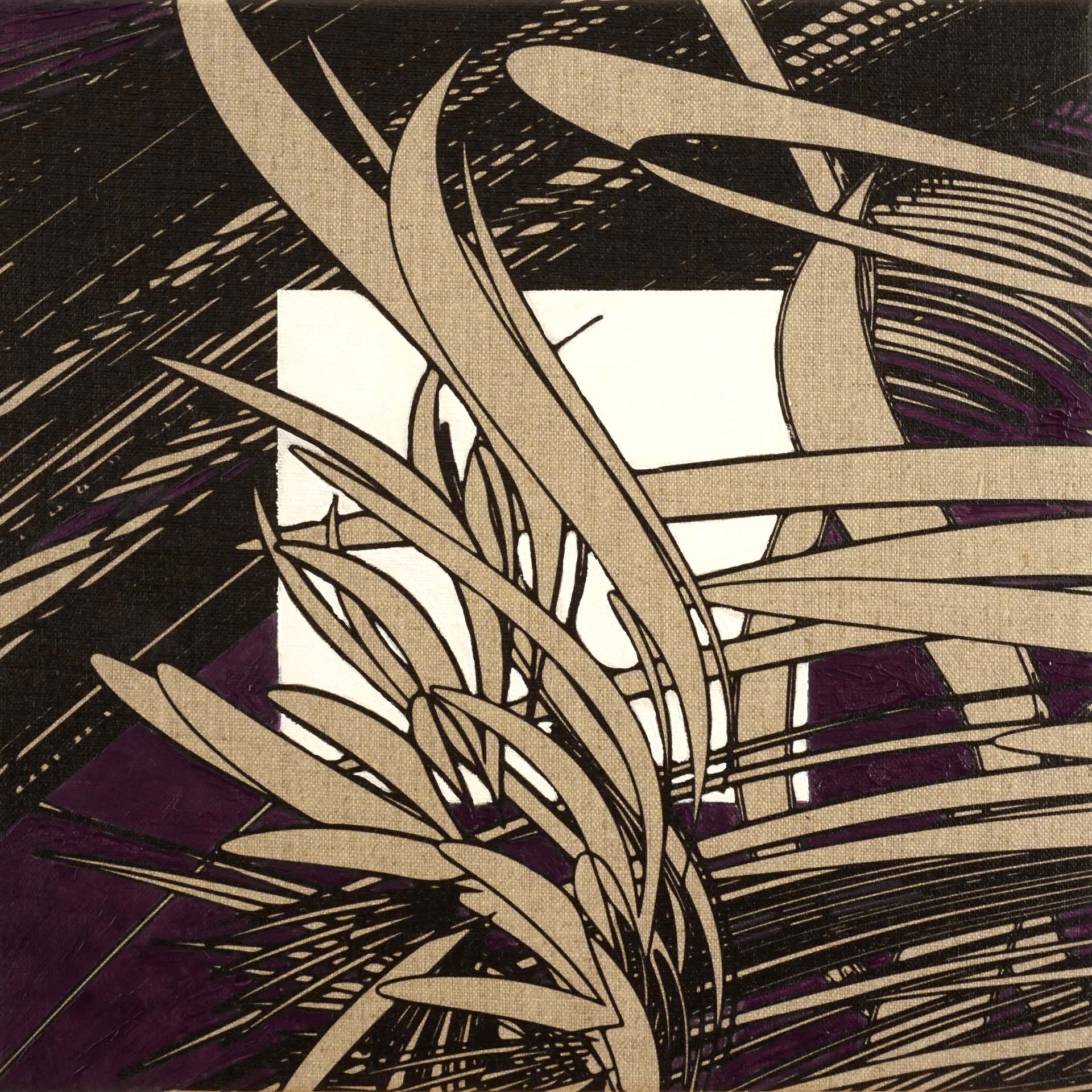 Colin Goldberg, Inverse Biomorphic Study #7 (Cobalt Violet)