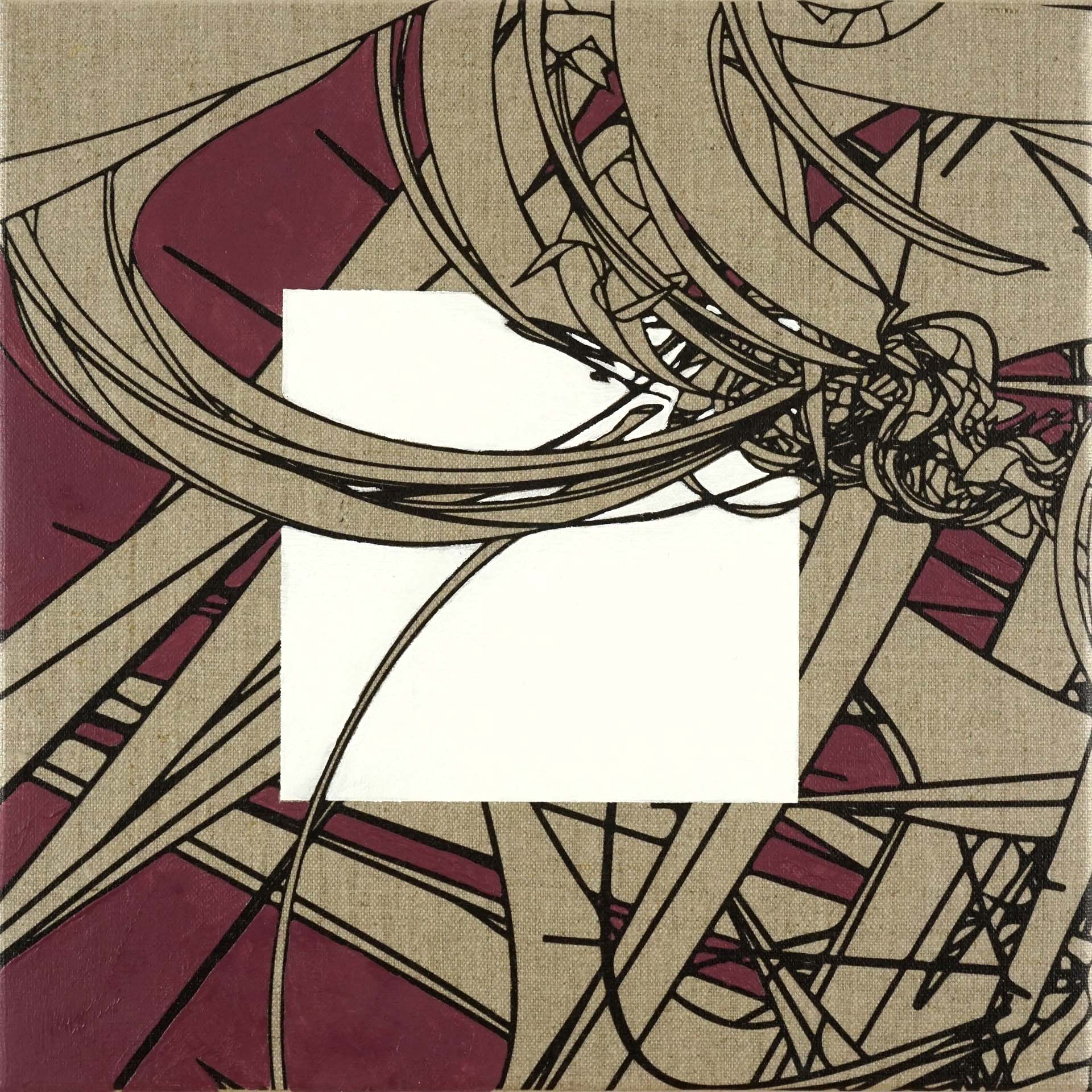 Colin Goldberg, Inverse Biomorphic Study #9 (Cobalt Rose)