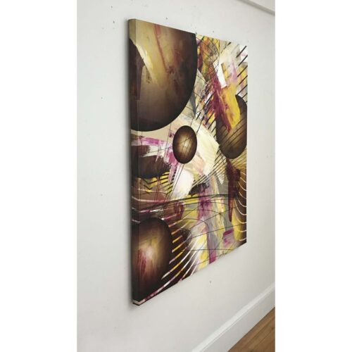 Colin Goldberg, In Orbit, 2020. Acrylic and ink on linen. 48 x 36 inches.