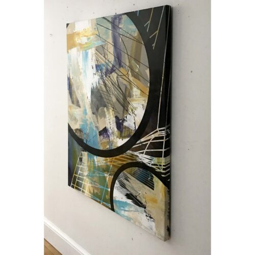 Colin Goldberg, Portals #2, 2020. Acrylic and ink on linen. 48 x 36 inches.