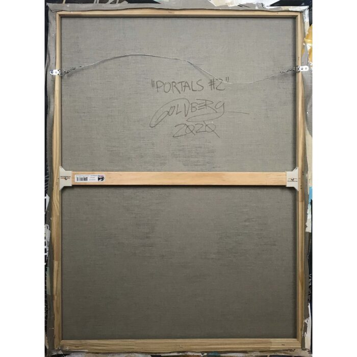 Colin Goldberg, Portals #2, 2020. Acrylic and ink on linen. 48 x 36 inches.