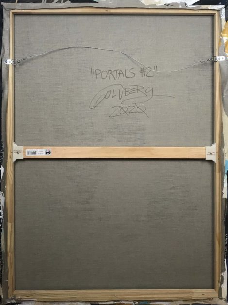 Colin Goldberg, Portals #2, 2020. Acrylic and ink on linen. 48 x 36 inches.