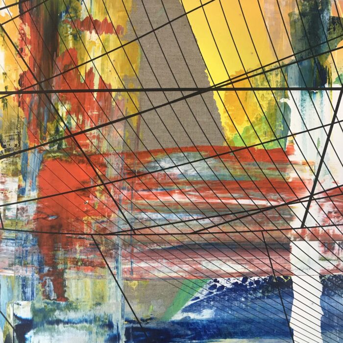 Colin Goldberg, Dr. No, 2020. Acrylic and ink on linen. 48 x 36 inches.